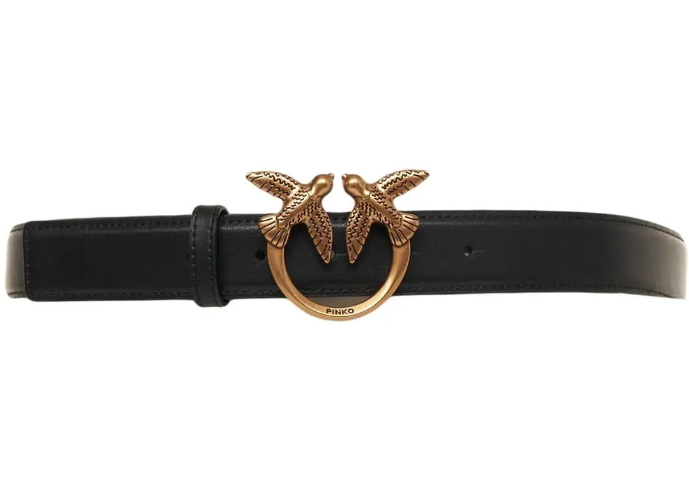 Curele Pinko Belt made of leather with logo application Black Femei (BM 19034329) 2
