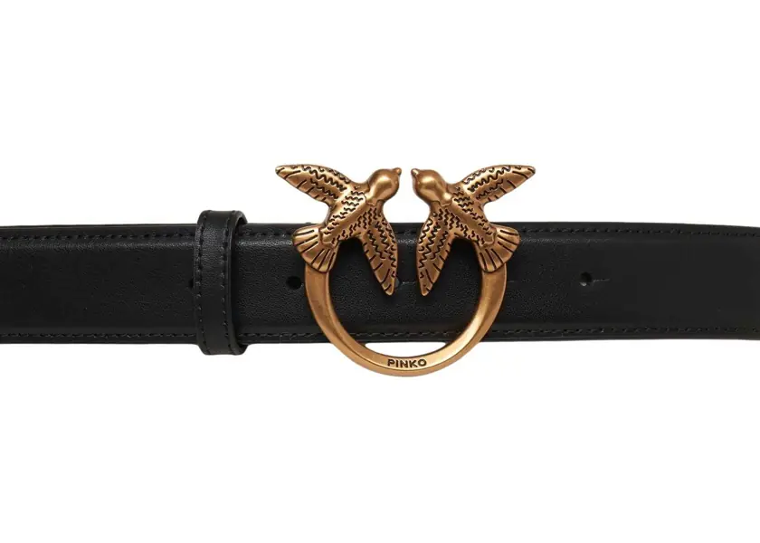 Curele Pinko Belt made of leather with logo application Black Femei (BM 19034329) 3