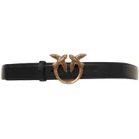 Curele Belt made of leather with logo application Femei