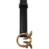 Curele Dama - Curele Pinko Leather belt with love swallows Blue Femei (BM 19034338) - B-mall.ro