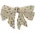 MVM Bow with pearls and rhinestones White