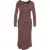 Elisabetta Franchi Asymmetric dress with ruching Brown