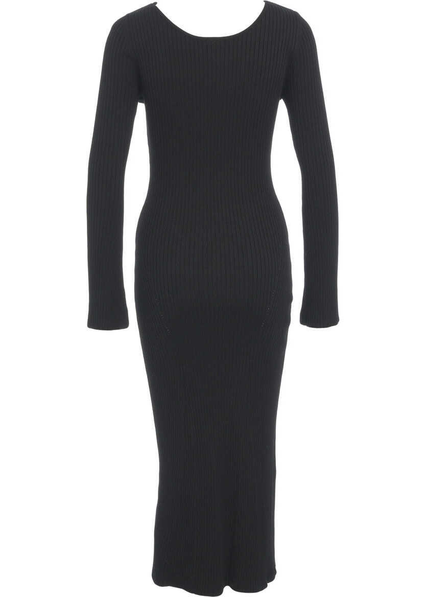 Rochii lungi GUESS Knit maxi dress Black Femei (BM 19034395) 3