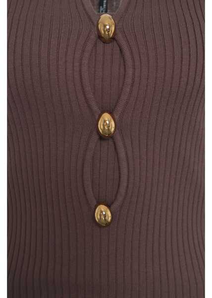 Rochii lungi GUESS Knit maxi dress Brown Femei (BM 19034395) 4