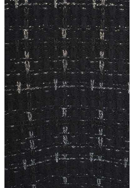 Rochii scurte Liu Jo White Tweed mini dress Black Femei (BM 19034422) 5