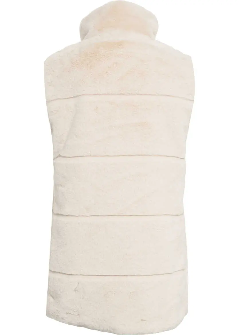 Veste Save the Duck Faux fur gilet FURY Beige Femei (BM 19034449) 3