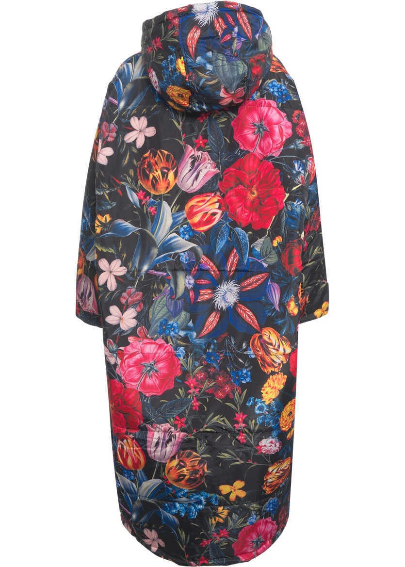 Paltoane Sittingsuits Eco down coat Black Flora Black Femei (BM 19034470) 3