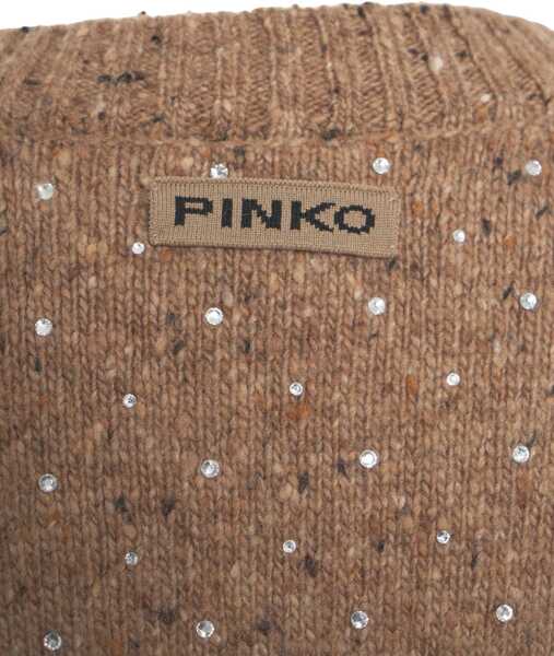 Cardigane Pinko Melange cardigan Brown Femei (BM 19034497) 4