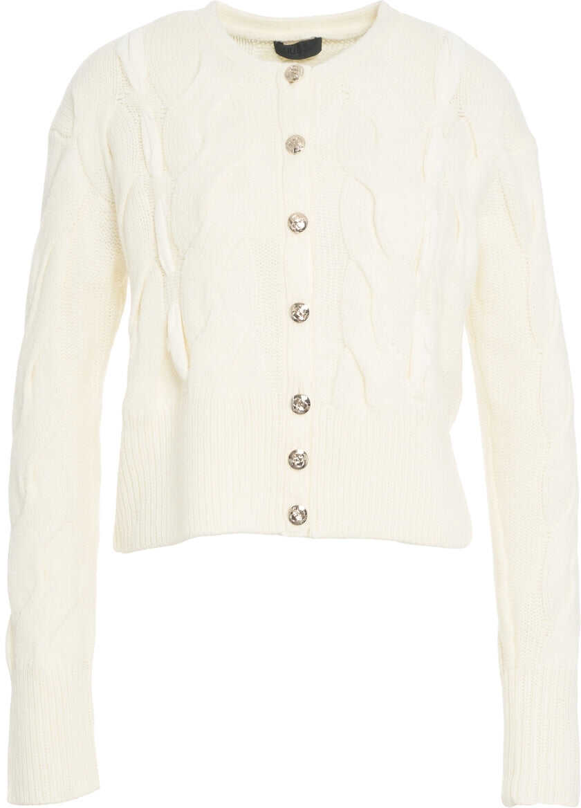 Cardigane Liu Jo Cardigan with cable knit pattern White Femei (BM 19034506) 2