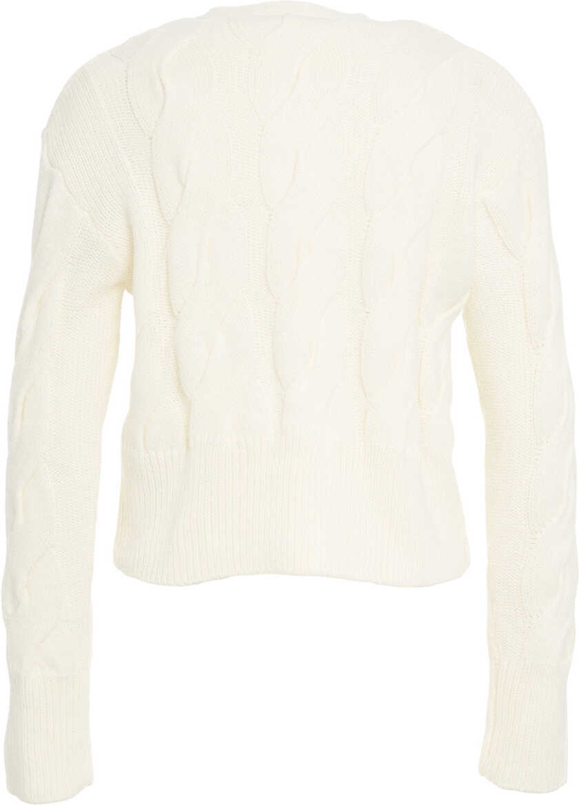 Cardigane Liu Jo Cardigan with cable knit pattern White Femei (BM 19034506) 3