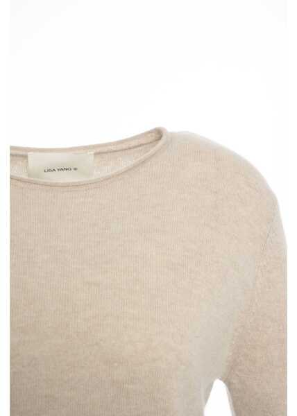 Pulovere Lisa Yang Cashmere sweater Ida Beige Femei (BM 19034515) 4