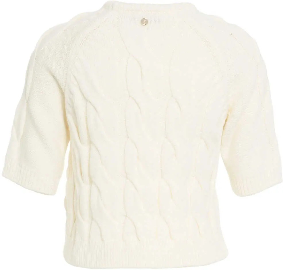 Pulovere Liu Jo Sweater with cable knit pattern White Femei (BM 19034518) 3