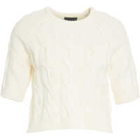 Pulovere Sweater with cable knit pattern Femei