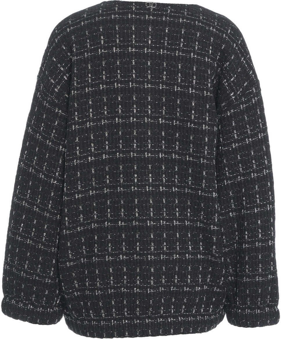 Cardigane Liu Jo White Cardigan with contrast details Black Femei (BM 19034521) 3