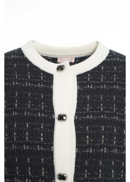 Cardigane Liu Jo White Cardigan with contrast details Black Femei (BM 19034521) 4