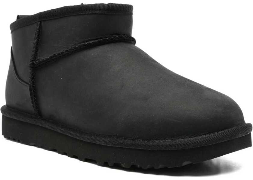 Cizme de iarna UGG Leather boots Classic Ultra Mini Black Femei (BM 19034527) 2
