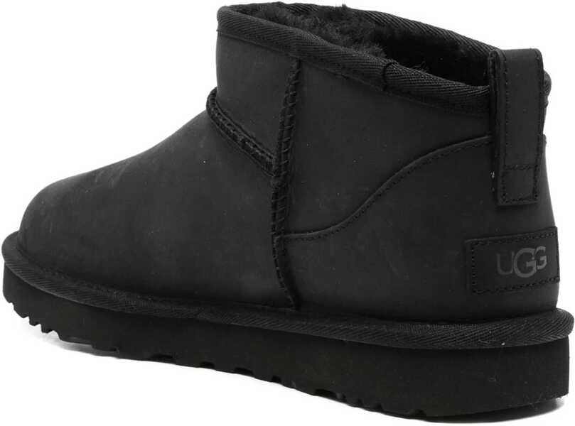Cizme de iarna UGG Leather boots Classic Ultra Mini Black Femei (BM 19034527) 3