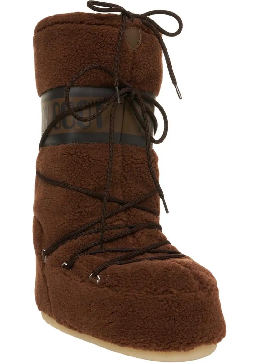 Cizme de iarna Moon Boot Fleece boots ICON FLEECE Brown Femei (BM 19034551) 3