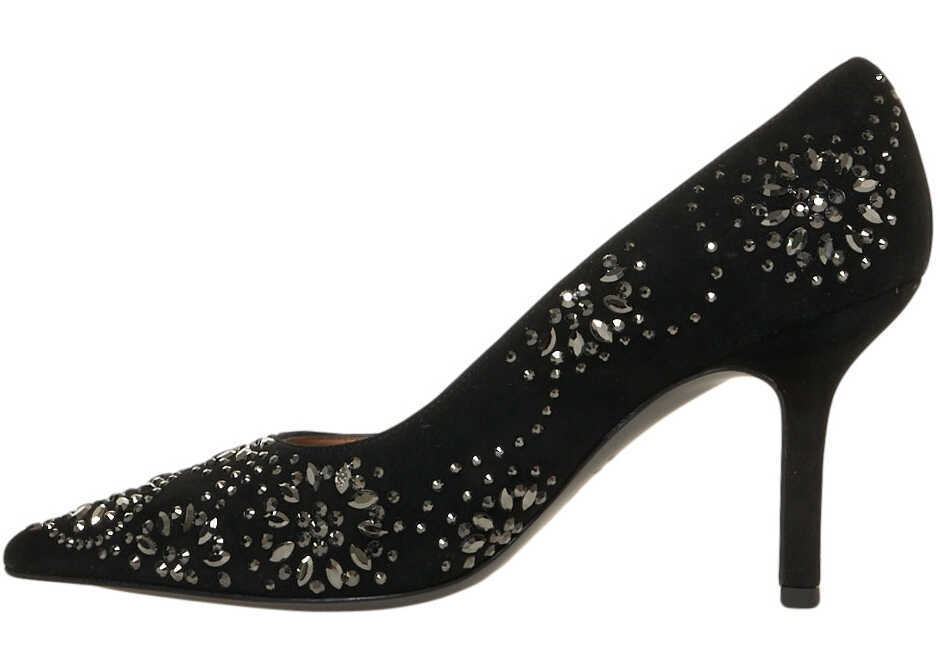 Pantofi cu toc Gender Pumps with rhinestones Black Femei (BM 19034575) 4