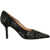 Gender Pumps with rhinestones Black