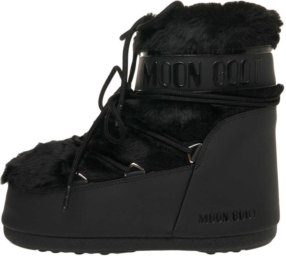 Cizme de iarna Moon Boot Boots Icon Low Faux Black Femei (BM 19034587) 4