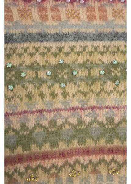 Pulovere Semicouture Knit sweater with embroidery Multicolor Femei (BM 19034602) 5