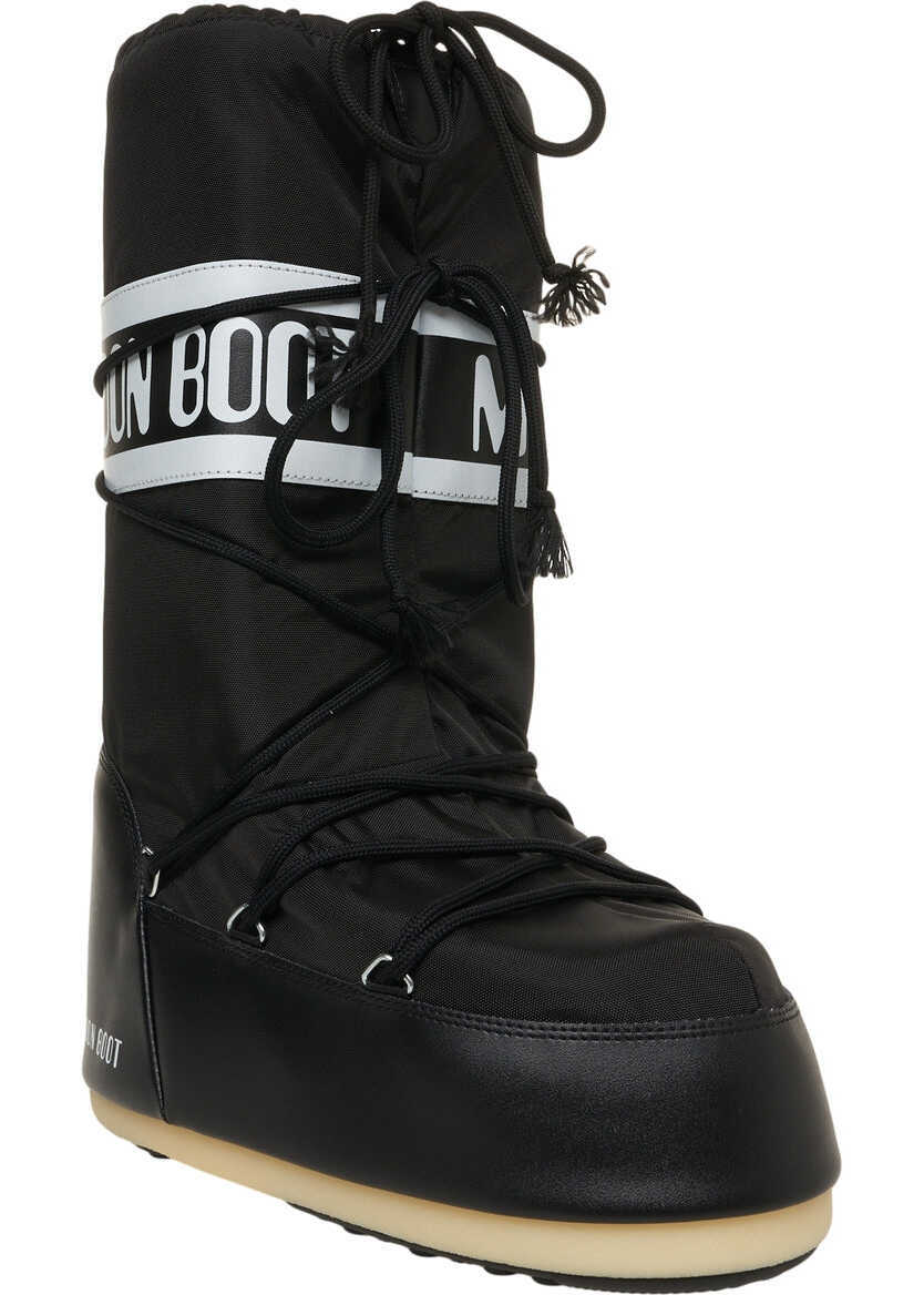 Cizme de iarna Moon Boot Nylon boots ICON NYLON Black Femei (BM 19034611) 3