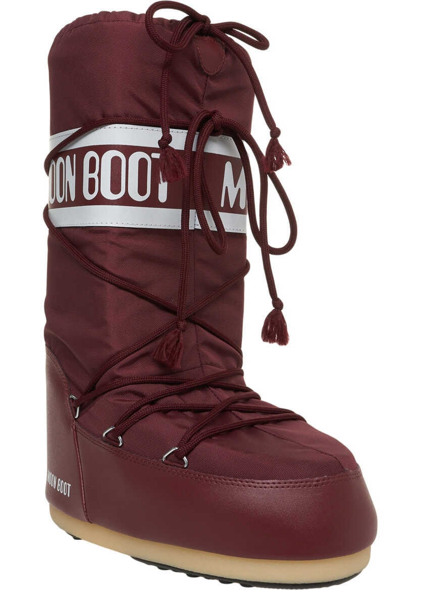 Cizme de iarna Moon Boot Nylon boots ICON NYLON Red Femei (BM 19034611) 3