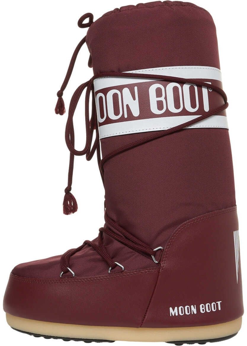 Cizme de iarna Moon Boot Nylon boots ICON NYLON Red Femei (BM 19034611) 4