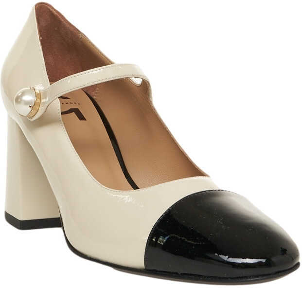 Pantofi cu toc Gender Patent leather pumps White Femei (BM 19034614) 3