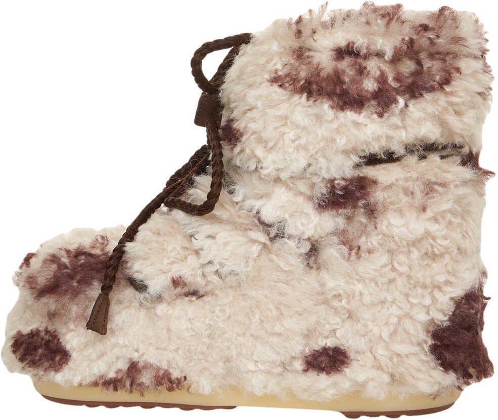Cizme de iarna Moon Boot Boots Icon Low Curly Beige Femei (BM 19034617) 4