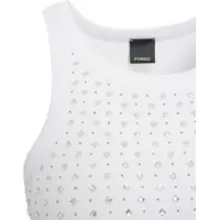 Maiouri Dama - Maiouri Pinko Top with rhinestone embellishment Annita White Femei (BM 19034626) - B-mall.ro