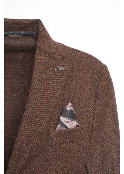 Sacouri BOB Blazer with herringbone pattern Brown Barbati (BM 19034629) 4