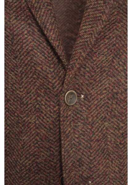 Sacouri BOB Blazer with herringbone pattern Brown Barbati (BM 19034629) 5