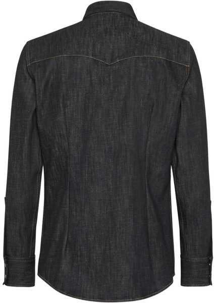Camasi office DSQUARED2 Denim western shirt Black Barbati (BM 19034635) 2