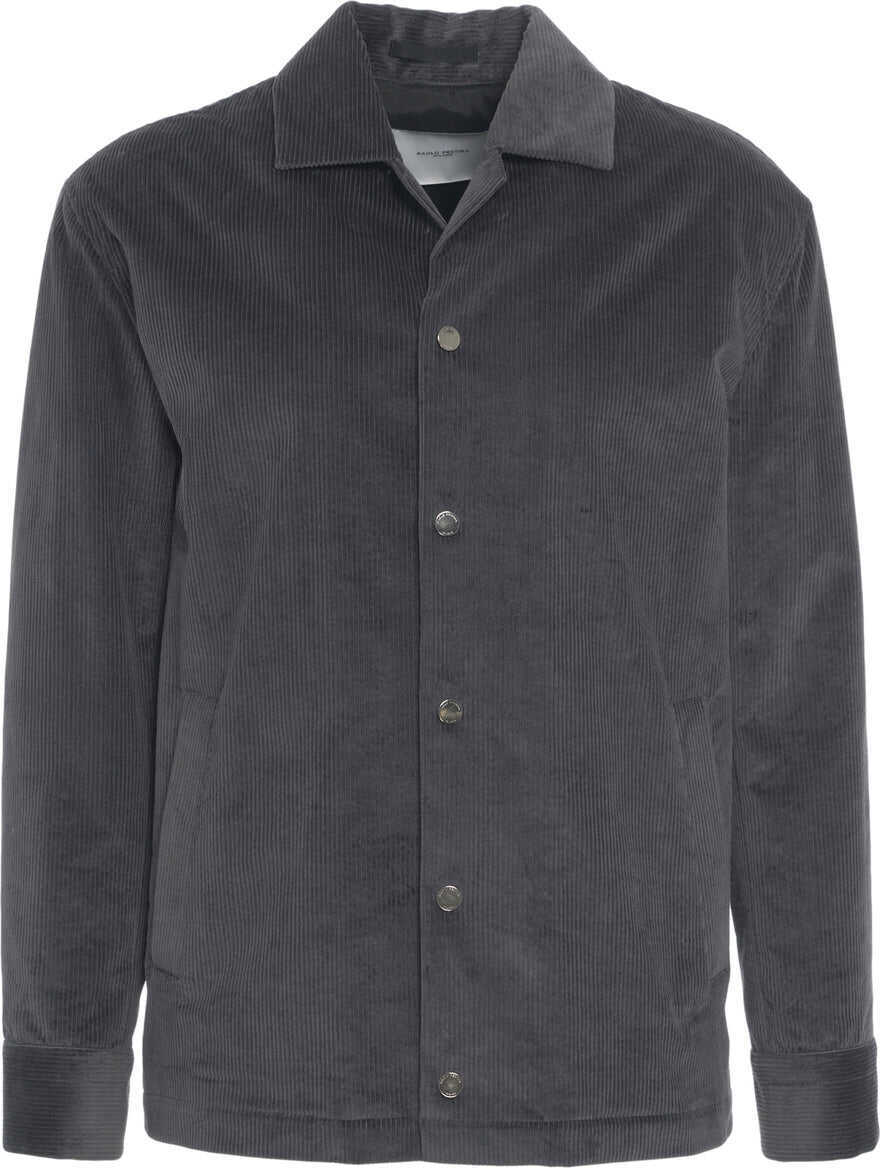 Jachete Paolo Pecora Cordouroy jacket Grey Barbati (BM 19034644) 1