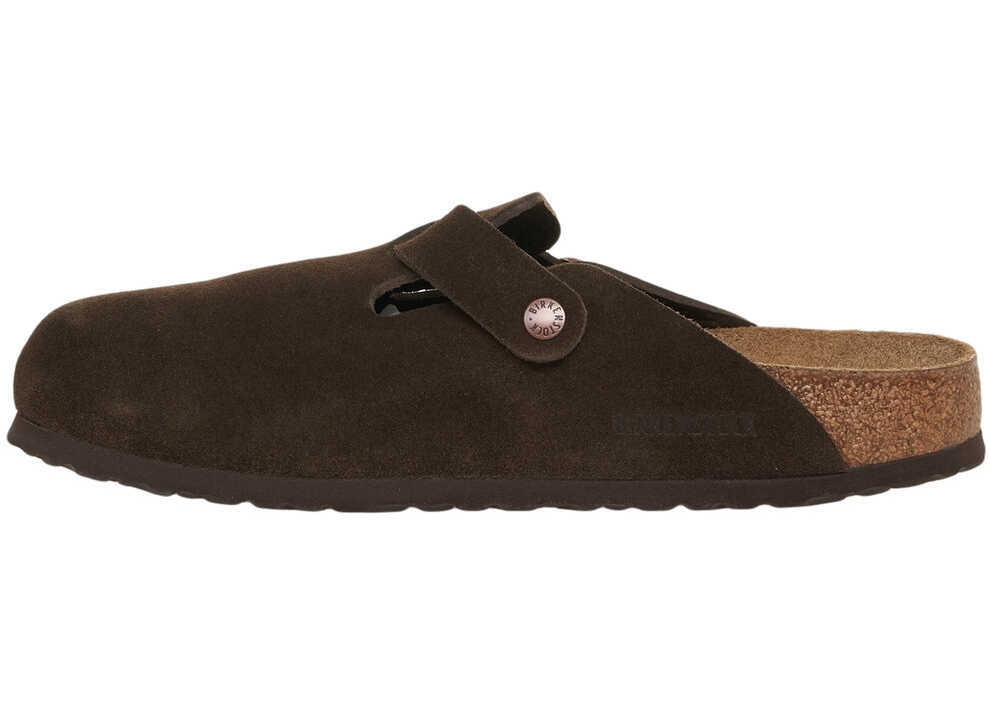 Sandale Birkenstock Suede clogs Boston Brown Barbati (BM 19034653) 5