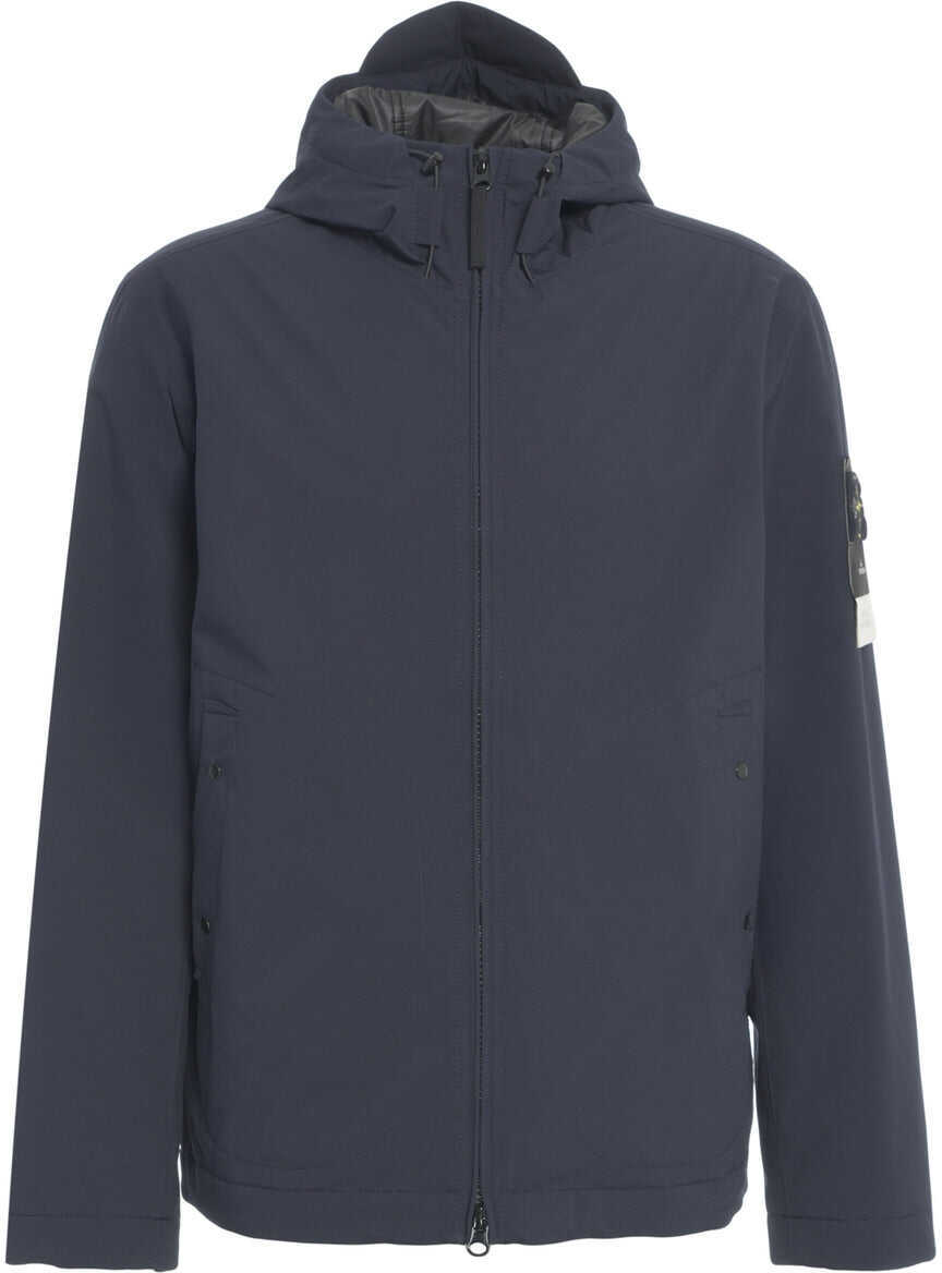 Jachete Stone Island Technical jacket with hood Blue Barbati (BM 19034662) 2