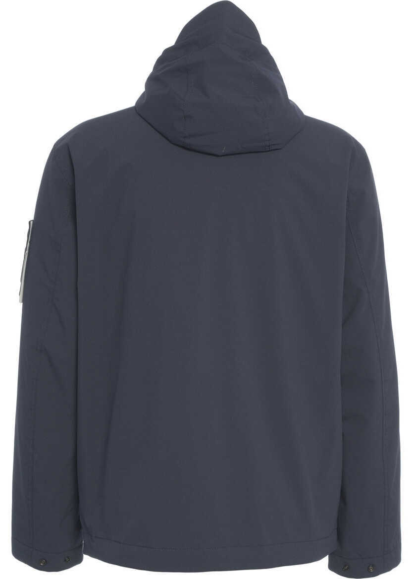 Jachete Stone Island Technical jacket with hood Blue Barbati (BM 19034662) 3