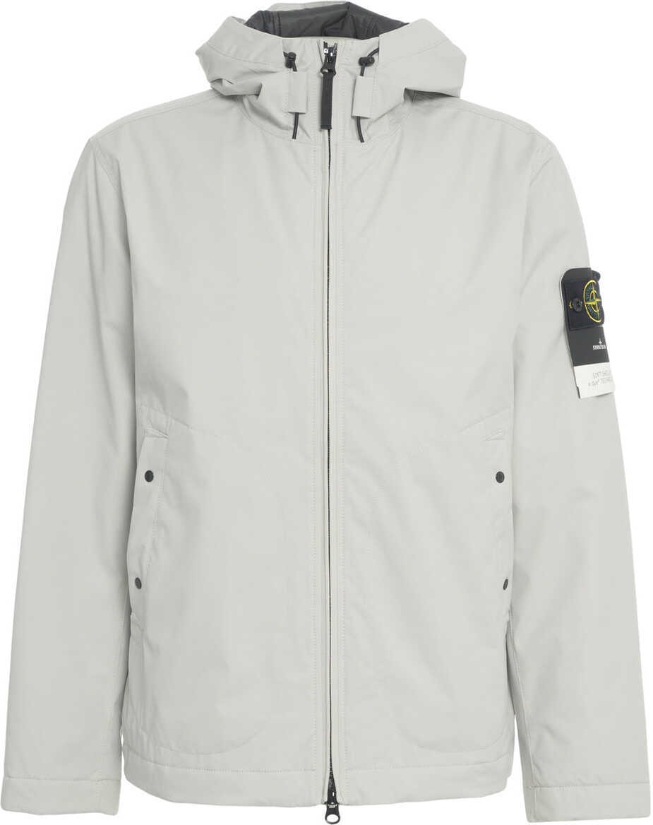 Jachete Stone Island Technical jacket with hood Grey Barbati (BM 19034662) 2