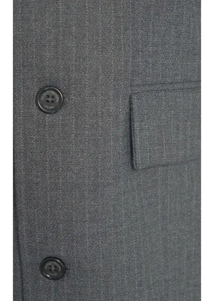 Jachete Paolo Pecora Overshirt with pinstripes Grey Barbati (BM 19034668) 6