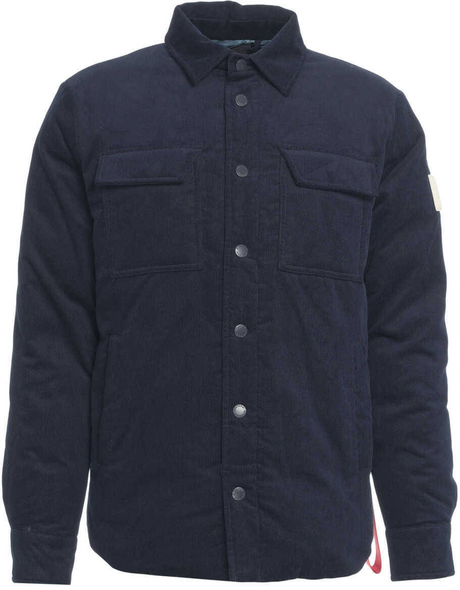 Jachete After Label Padded overshirt Belluno Blue Barbati (BM 19034677) 1