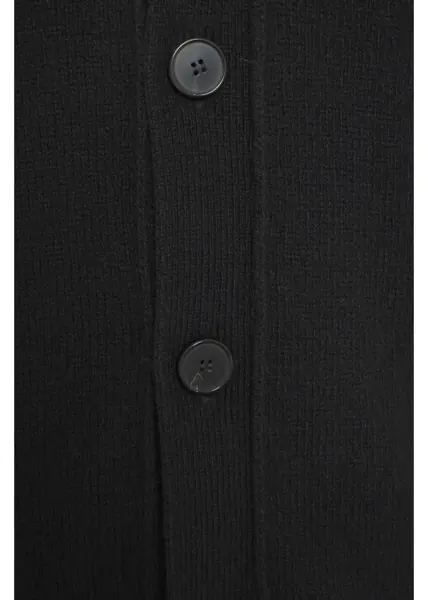 Cardigane AMARANTO Cardigan with polo collar Black Barbati (BM 19034689) 5