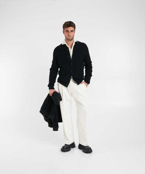 Cardigane AMARANTO Wool cardigan Black Barbati (BM 19034698) 3