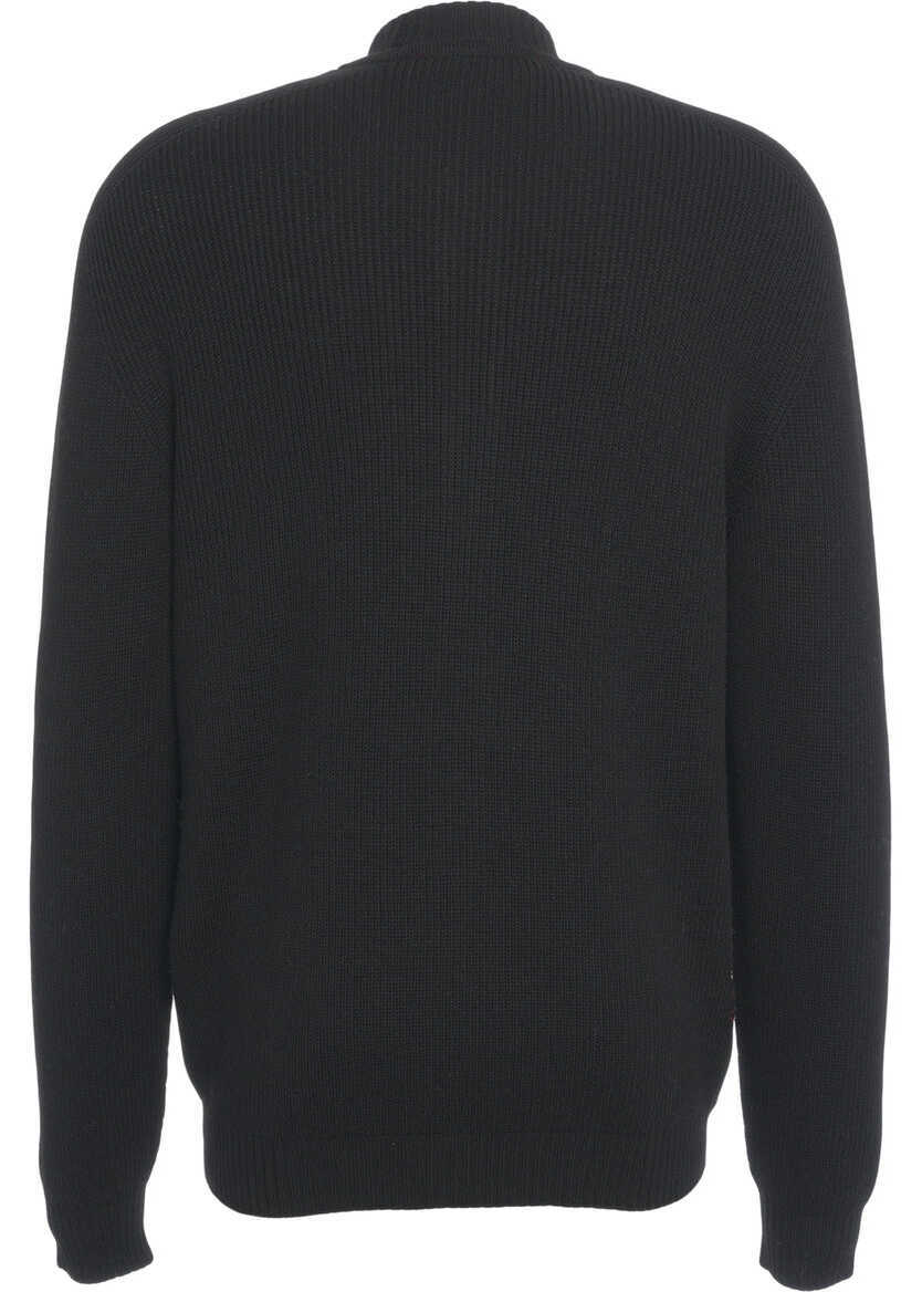 Cardigane AMARANTO Wool cardigan Black Barbati (BM 19034698) 4