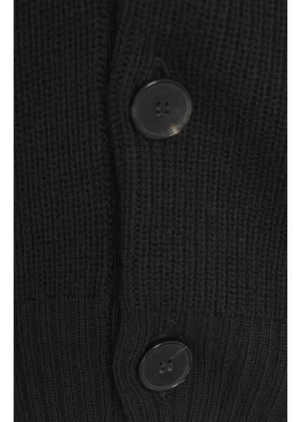 Cardigane AMARANTO Wool cardigan Black Barbati (BM 19034698) 5
