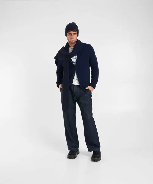 Cardigane AMARANTO Wool cardigan Blue Barbati (BM 19034698) 3