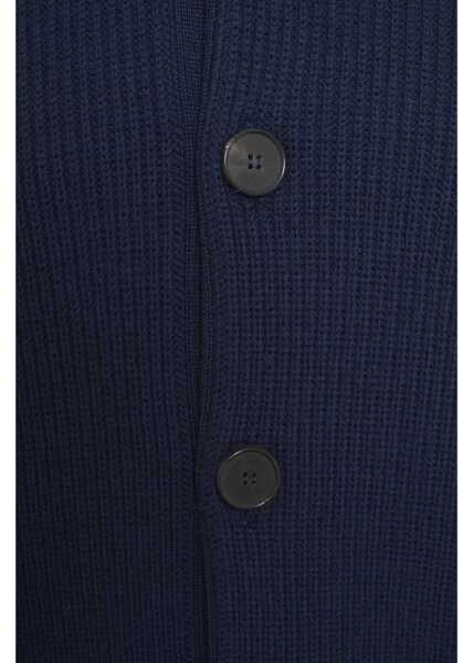 Cardigane AMARANTO Wool cardigan Blue Barbati (BM 19034698) 6