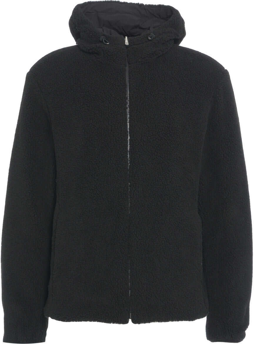 Jachete Herno Teddy hooded jacket Black Barbati (BM 19034710) 2