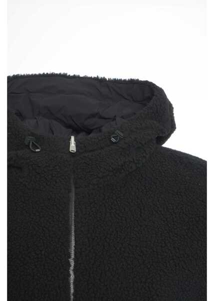 Jachete Herno Teddy hooded jacket Black Barbati (BM 19034710) 4